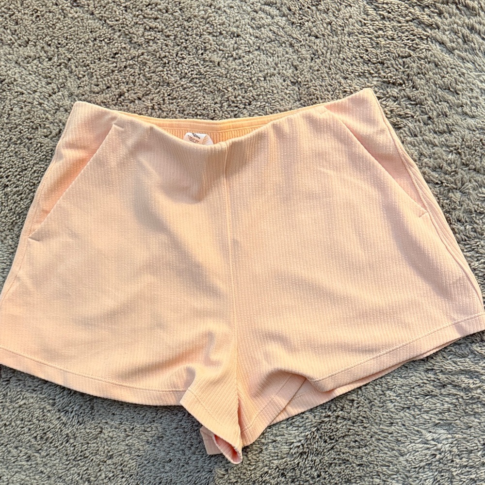 Lululemon Athletica High Waist Peach Shorts